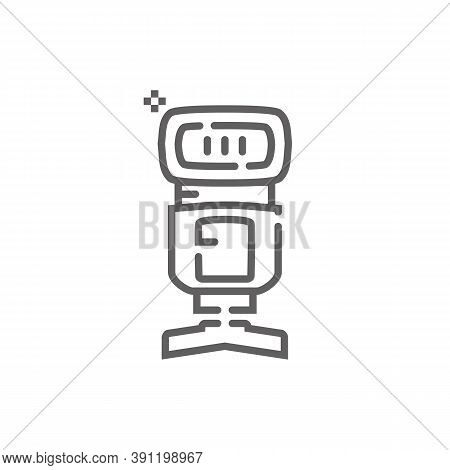 Camera Flash Icon. Outline Illustration Of сamera Flash Icon Vector, Icon For Web. Web Symbol For We
