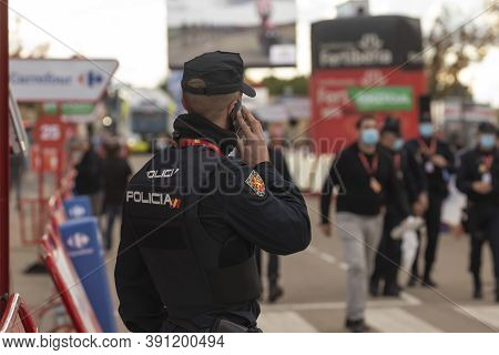 Ejea De Los Caballeros, Spain - October 23, 2020: Police And State Security Forces And Bodies, Guard