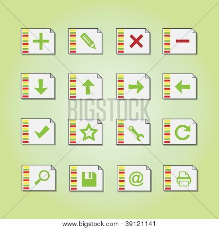 Icônes vectorielles de base