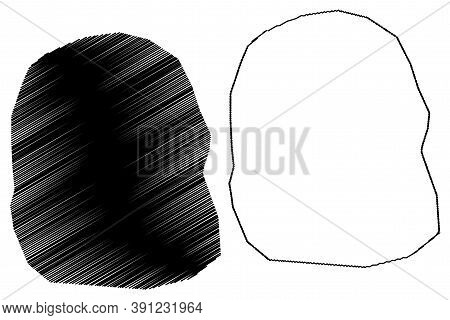Asmara City (state Of Eritrea, Central Or Maakel Region) Map Vector Illustration, Scribble Sketch Ci