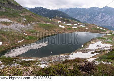 Lake In The Austrian Alps. Augstsee. Loser. Austria