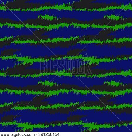 Green Brush Stroke Fur Seamless Pattern