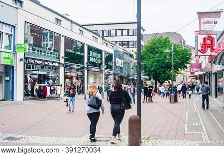 Kiel, July 13, 2019. Kiel City Centre And Main Shopping Precinct. Schleswig-holstein. Germany