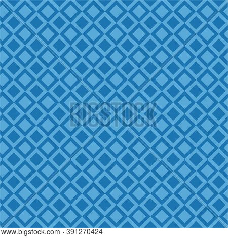 Seamless Vector Geometric Pattern In Blue Tones