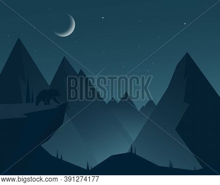 Landscape, Nature Vector Background. Vector Illustration For Your Application , Project