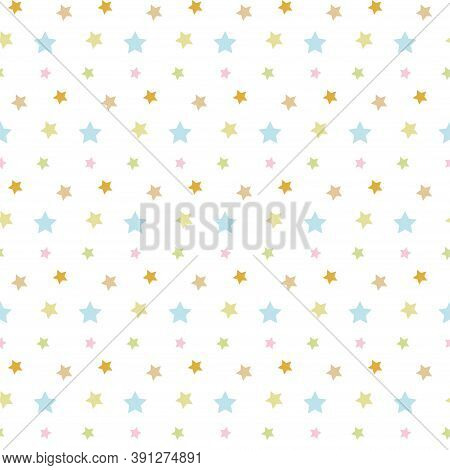 Gentle Light Stellar Vector Seamless Pattern For Design