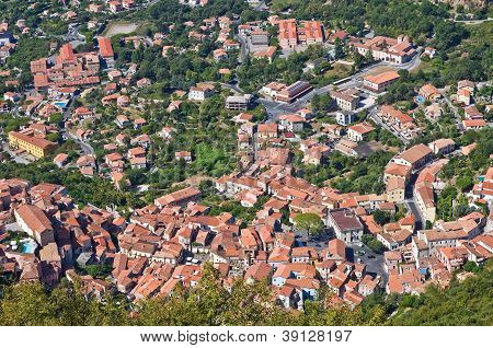 Panoramiczny widok Maratea. Basilicata. Włochy.