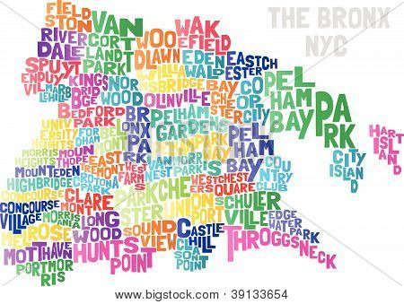 Typograhical Bronx abstrakt