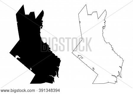 Strafford County, New Hampshire (u.s. County, United States Of America, Usa, U.s., Us) Map Vector Il