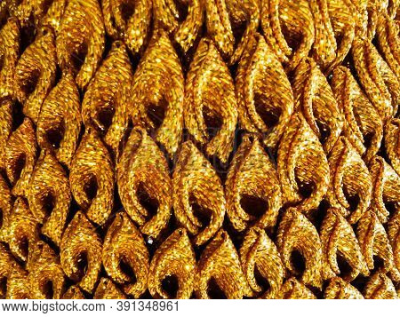 Thai Style Gold Phum Phan Texture Background