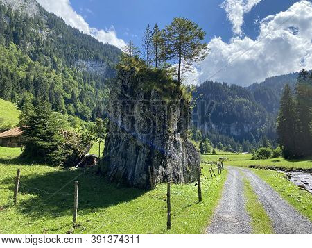 Trails For Walking, Hiking, Sports And Recreation Along The Waterfalls Giessbach Falls And In The Cr