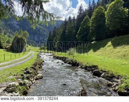 The Giessbach Stream Above Lake Brienz (brienzersee) And In The Eponymous Nature Park - Canton Of Be