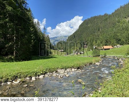 The Giessbach Stream Above Lake Brienz (brienzersee) And In The Eponymous Nature Park - Canton Of Be