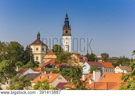 Cityscape With The Historic Cathedral In Litomerice, Czech Republic