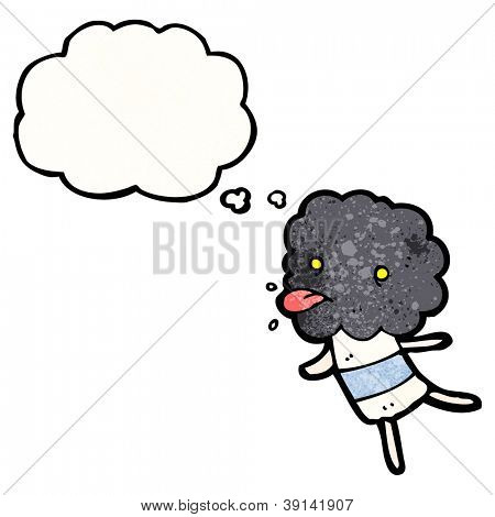 Cartoon lustig Donnerwolken Kreatur