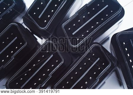Bunch Of Obd2 Car Scanners And Diagnostic Interfaces. Obdii Professional Car Scanner. Plug Connector