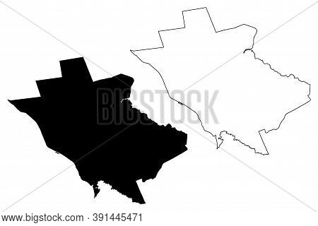 Mercer County, New Jersey (u.s. County, United States Of America, Usa, U.s., Us) Map Vector Illustra