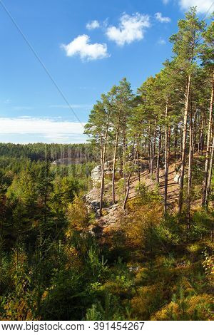 Mastale Rockies Or Toulovcovy Mastale Rock City Near Prosec Town, Sandstone Rockies In Czech Republi