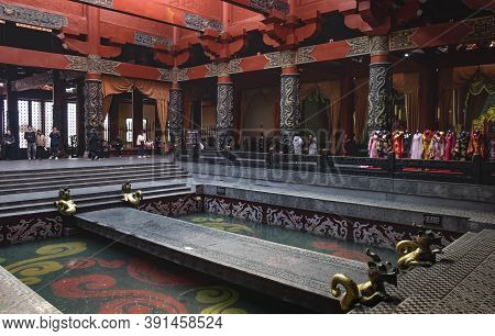 Zhejiang, China - January 21 2020 : Hengdian World Studios  The World's Largest Film & Tv Shooting B