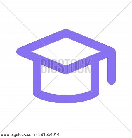 Graduation Cap Icon. College Student Graduation Symbol.