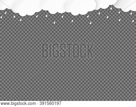 Cloud Rain Isolate On Png Or Transparent  Background, Clear Sky With Cloud, Rain Season, Cloudy Day,