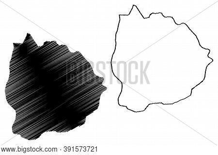 Aba City (federal Republic Of Nigeria, Abia State) Map Vector Illustration, Scribble Sketch City Of 