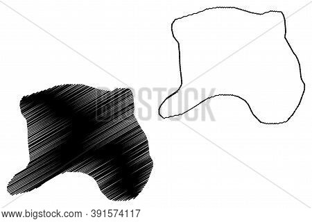 Ilorin City (federal Republic Of Nigeria, Kwara State) Map Vector Illustration, Scribble Sketch City