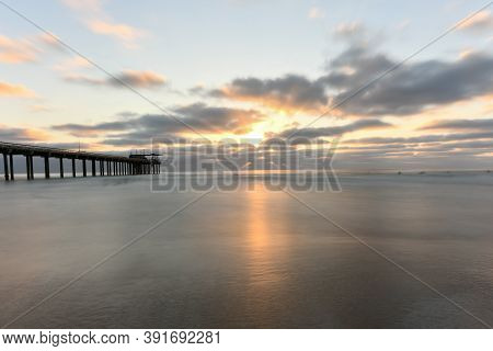 Ellen Browning Scripps Memorial Pier In La Jolla, California, Usa.