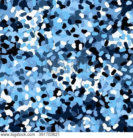 Flecktarn Camouflage Seamless Pattern Background. Vector Illustration.