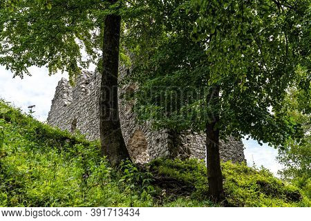 The Ruins Of Werdenfels Castle Stand About 262 Feet Above The Loisach Valley Between Garmisch And Fa