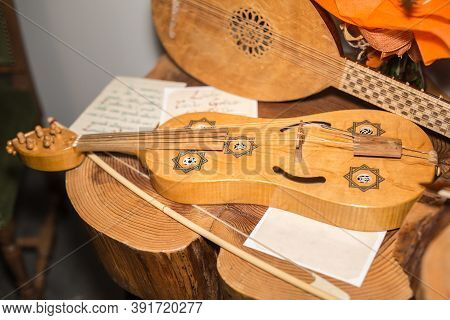 The Wooden Vielle: An European Medieval Bowed Stringed Instrument.
