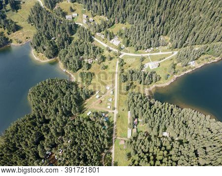 Aerial View Of Golyam Beglik Reservoir, Pazardzhik Region, Bulgaria