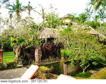 Bali, Indonesia - April 11, 2012: View Of Traditional House At Tanah Merah Art Resort