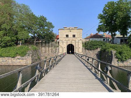 Kalmar, Sweden - June 5, 2019: City Gate Tower In Kalmar