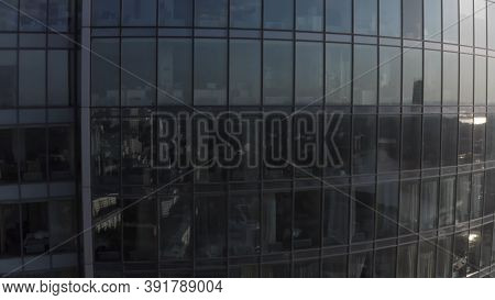 Aerial View Of Vysotsky Skyscraper And Ekaterinburg City Landscape, Russia. Stock Footage. Flying Cl