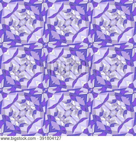 Beautiful Seamless Background With Amethyst Crystals. There Is An Option In The Vector.
