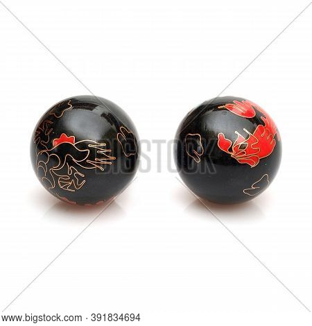 Chinese Massage Balls Isolated On White Background