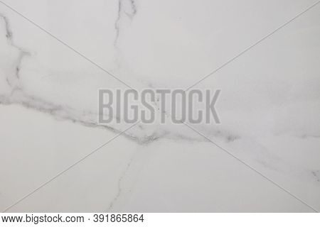 White Marble. Texture Of White Faux Marble. Glossy Marbel With Grey Streaks. Tiles With Texture Of S