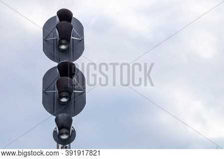 Traffic Light To Regulate Railway Traffic.traffic Light To Regulate Railway Traffic.
