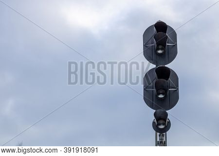 Traffic Light To Regulate Railway Traffic.traffic Light To Regulate Railway Traffic.