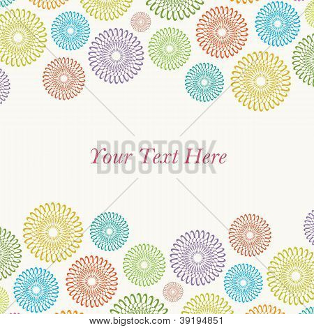 fiore astratto carta sfondo sfondo con testo