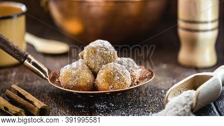 The Fried Sweet Pastry Or Fried Dumplings, Known As Fritule, Is A Typical Dessert Of The Adriatic Co