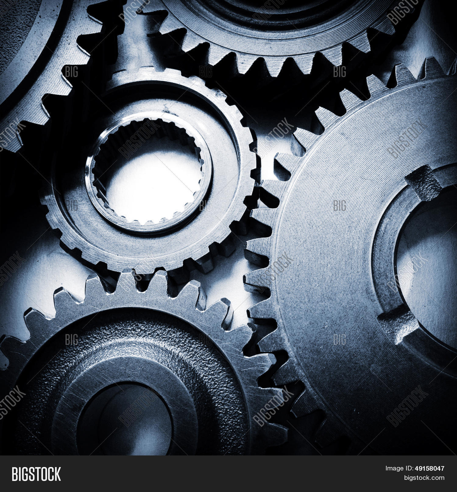 Closeup Metal Cog Image Photo (Free Trial) Bigstock