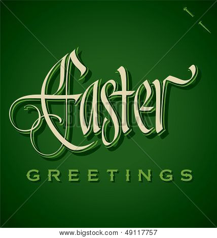 EASTER hand lettering (vector)