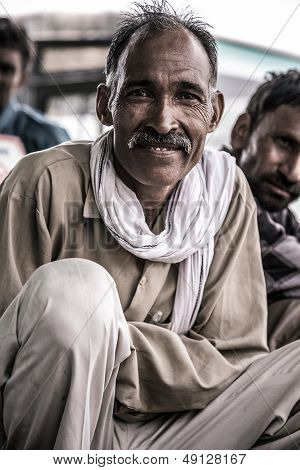Portrait Of A Man In India