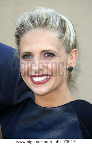 BEVERLY HILLS - JUL 29: Sarah Michelle Gellar på CBS, CW og Showtime 2013 sommer TCA fest på 