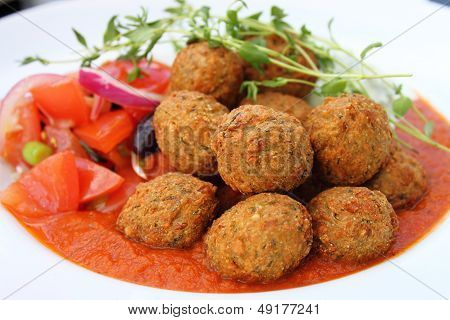 Falafel  Close-up.