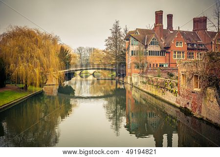 Pont sur la rivière Cam, Université de Cambridge