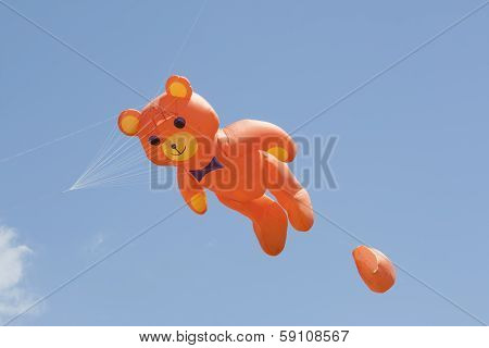 Orange Bear Kite