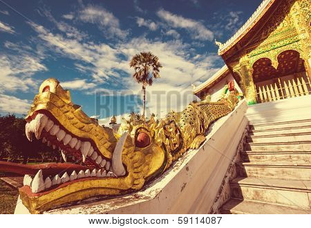 Buddhist temple in Luang Prabang,Laos